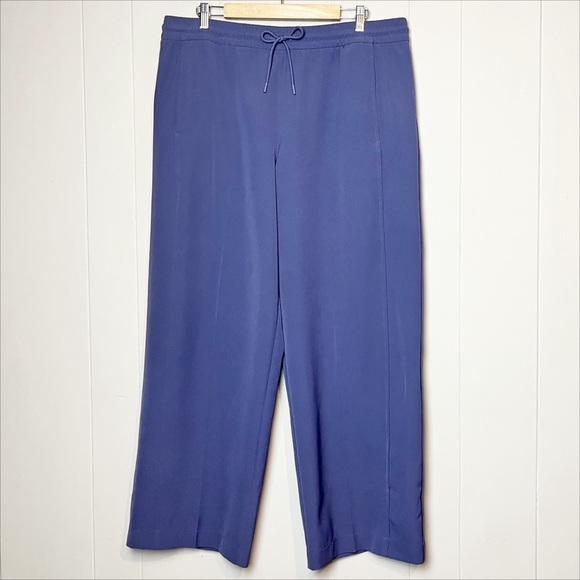 Athleta Stride Pants XL purple pull-on drawstring athleisure casual wide leg - Picture 3 of 13